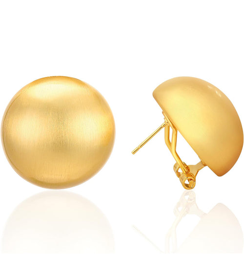 Classic Gold Dome Stud Earrings